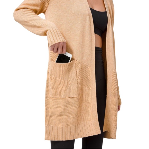 LULULEMON Sincerely Yours Wrap Sweater. Size Large - Picture 4 of 13